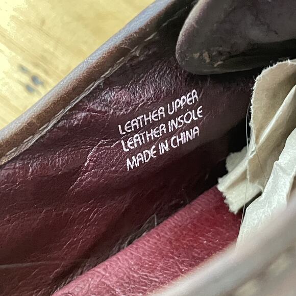 Vintage Earth Shoes Leather Sneakers Retro Low Top Lace‎ Up Rubber Sole Y2K 8B - Picture 5 of 11